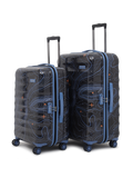 Topo (Medium + Large) Set of 2 Eco Hardsided Trolley Bag, Travel Suitcase for Men and Women (Black) 15000EHT1BLK