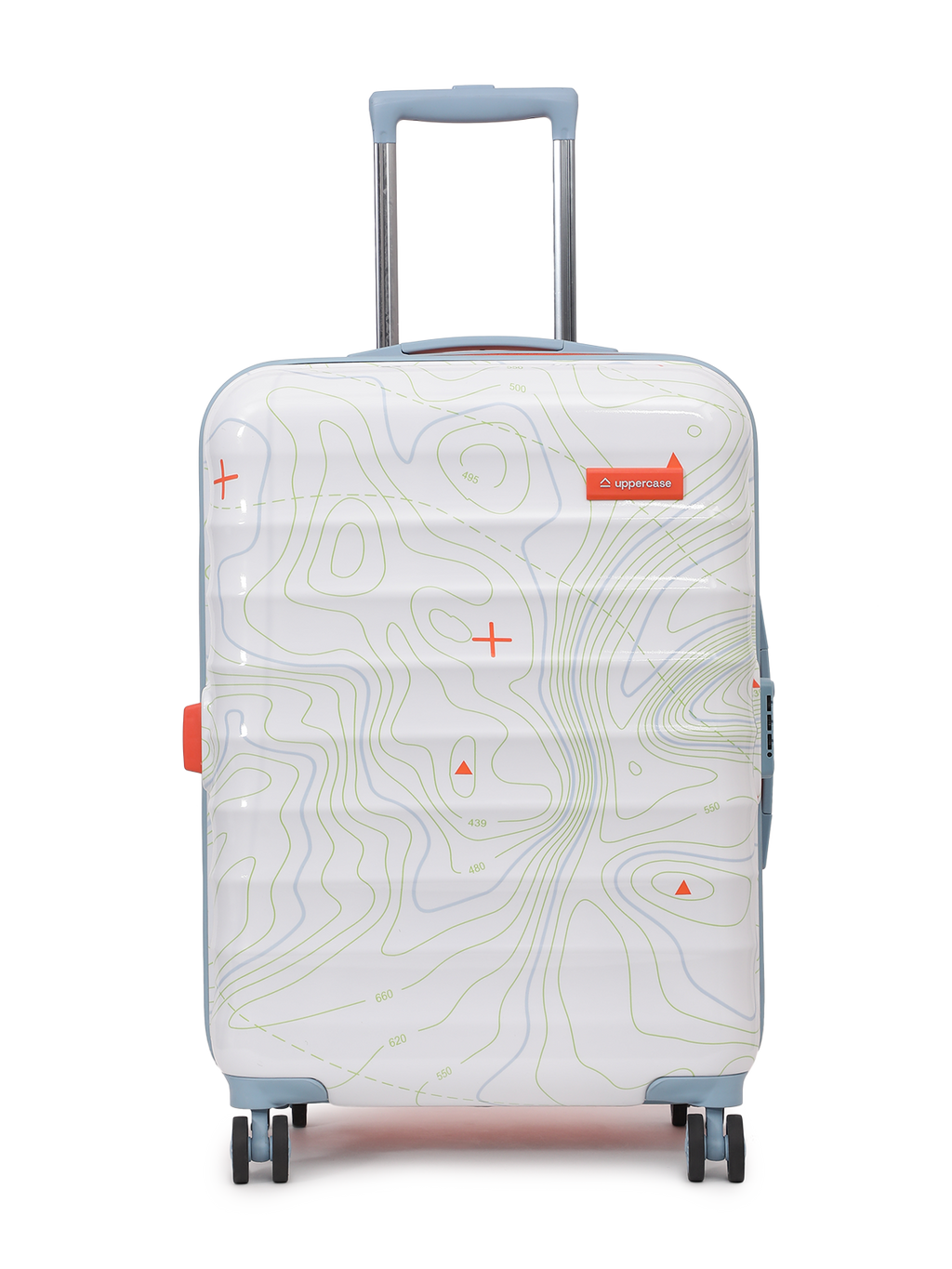 Topo (Medium + Large) Set of 2 Check-in Eco Hardsided Trolley Bag, Travel Suitcase for Men and Women ( Dual Tone) 15000EHT1ONW