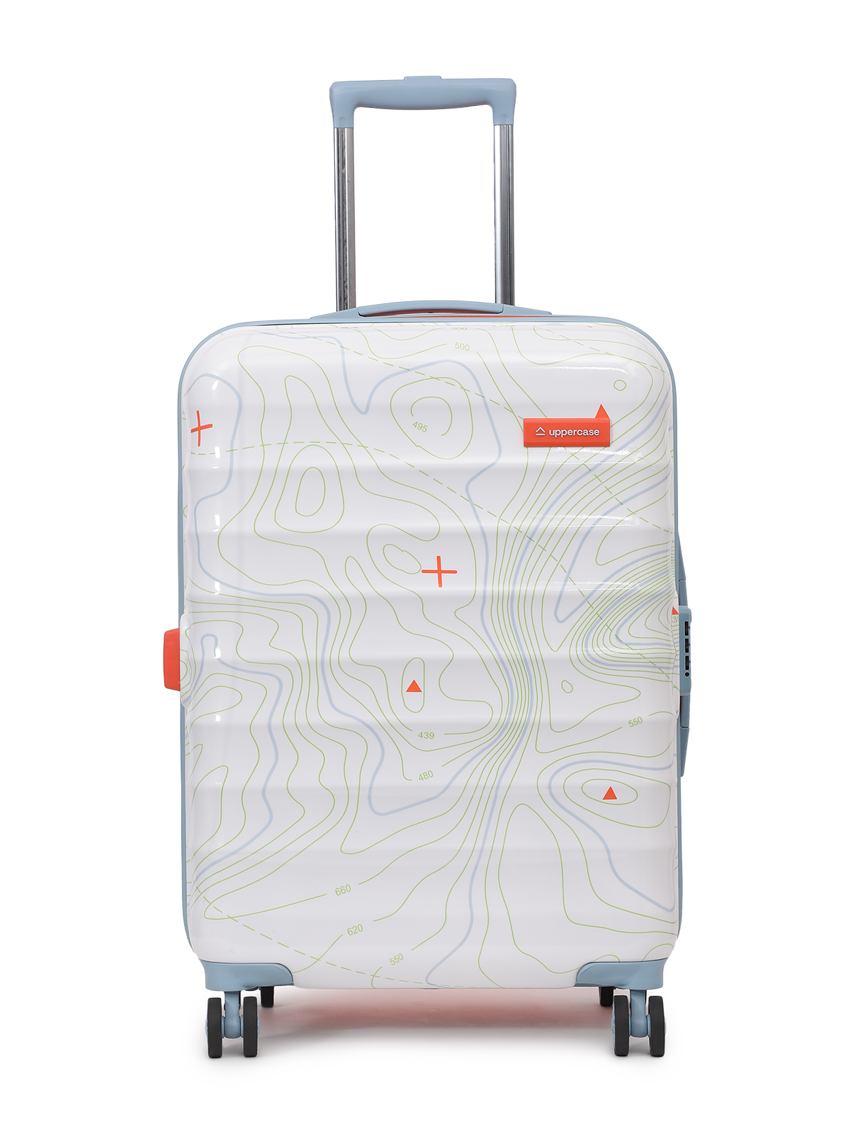 Topo (Medium + Large) Set of 2 Check-in Eco Hardsided Trolley Bag, Travel Suitcase for Men and Women ( Dual Tone) 15000EHT1ONW