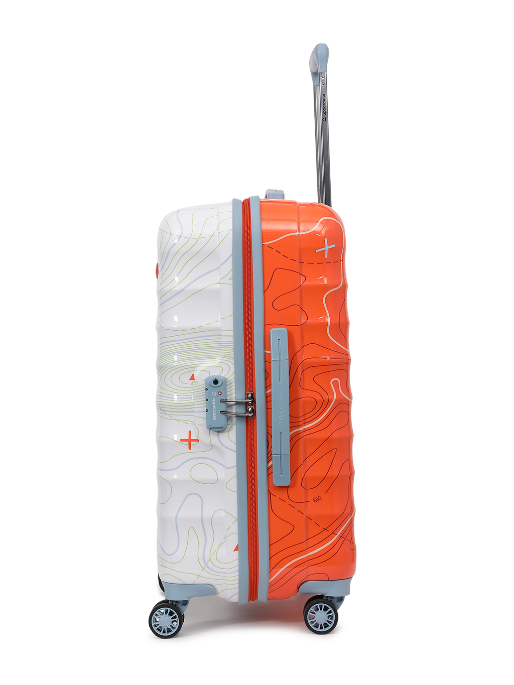 Topo (Medium + Large) Set of 2 Check-in Eco Hardsided Trolley Bag, Travel Suitcase for Men and Women ( Dual Tone) 15000EHT1ONW
