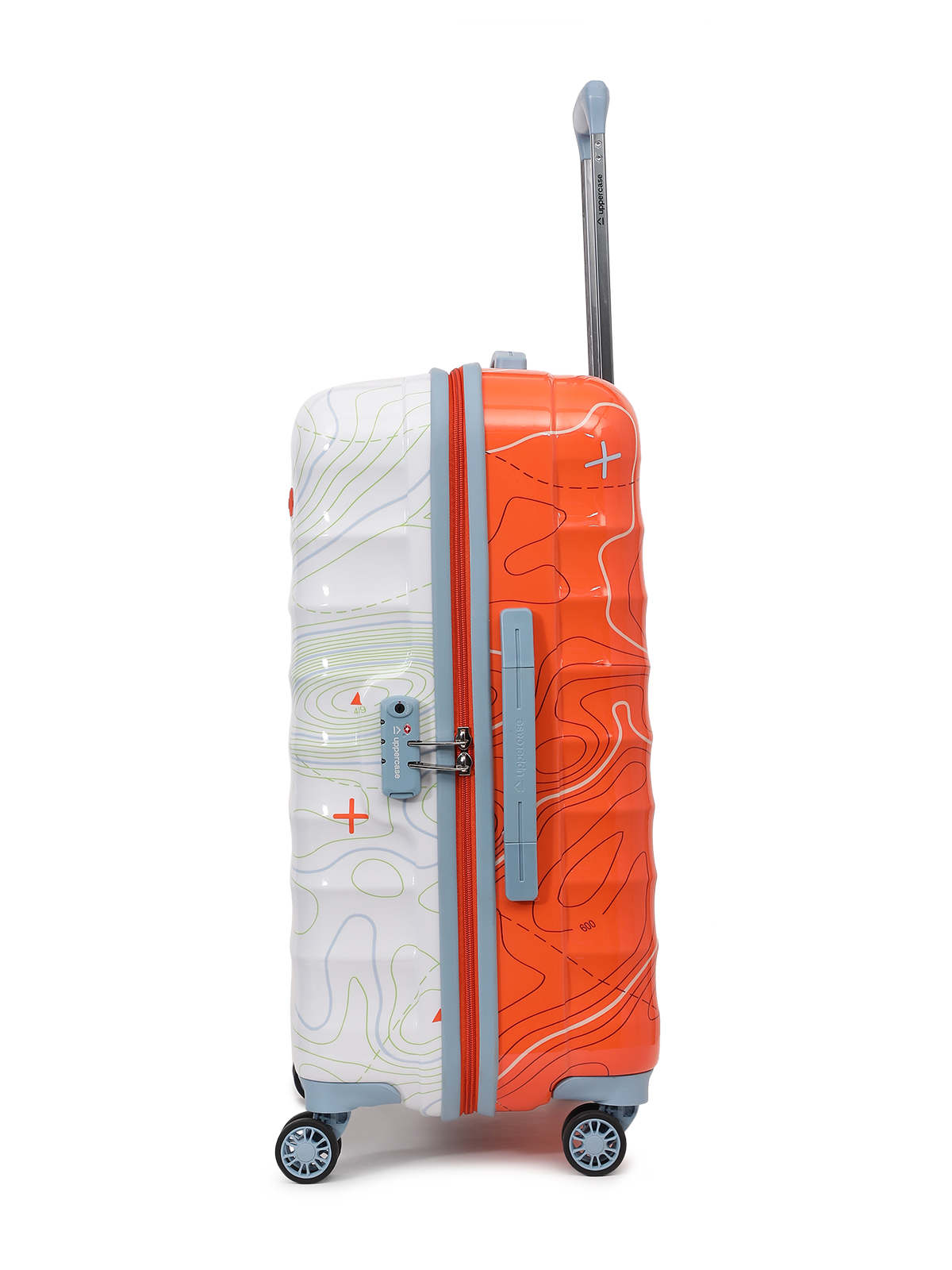 Topo (Medium + Large) Set of 2 Check-in Eco Hardsided Trolley Bag, Travel Suitcase for Men and Women ( Dual Tone) 15000EHT1ONW