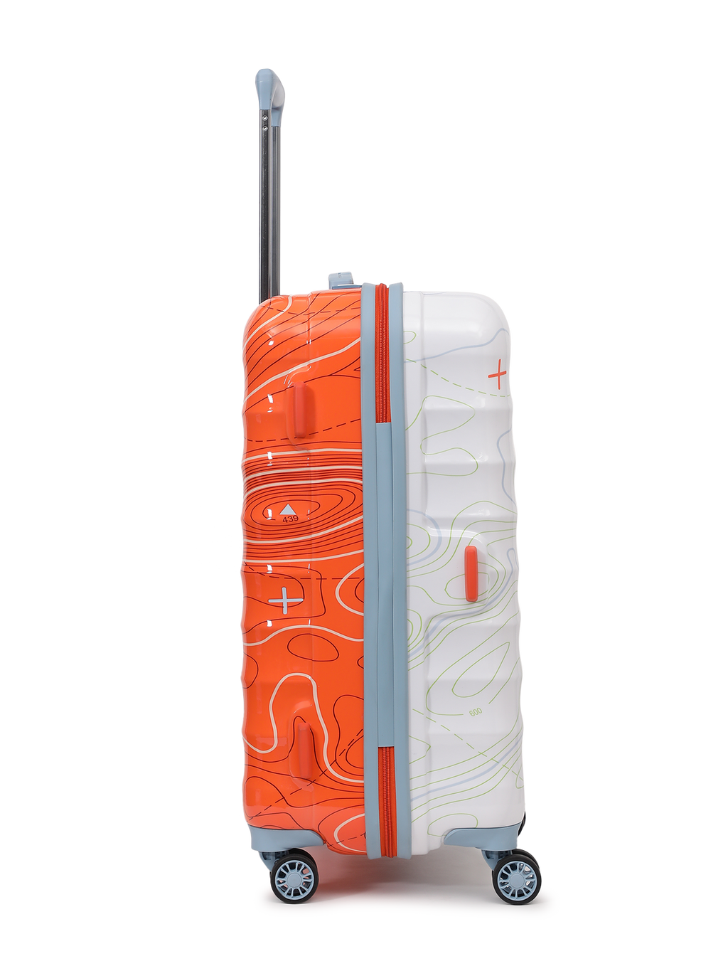 Topo (Medium + Large) Set of 2 Check-in Eco Hardsided Trolley Bag, Travel Suitcase for Men and Women ( Dual Tone) 15000EHT1ONW