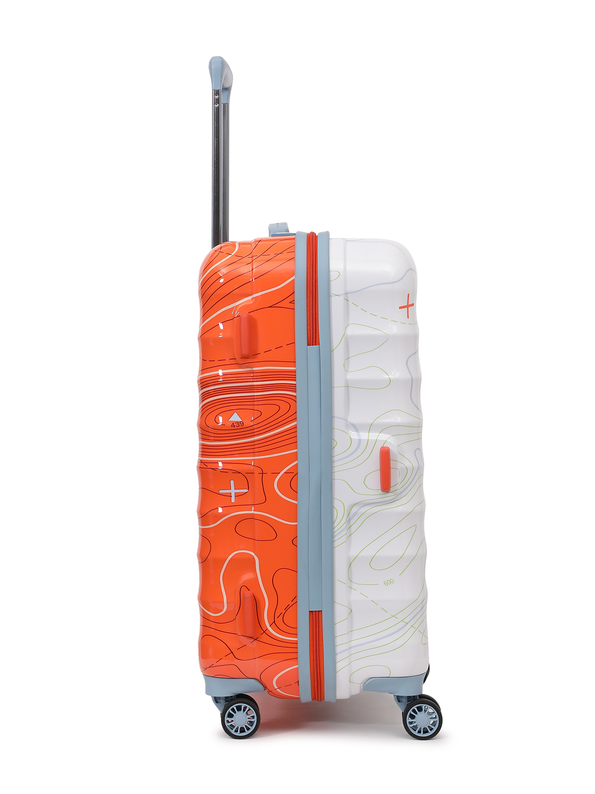 Topo (Medium + Large) Set of 2 Check-in Eco Hardsided Trolley Bag, Travel Suitcase for Men and Women ( Dual Tone) 15000EHT1ONW