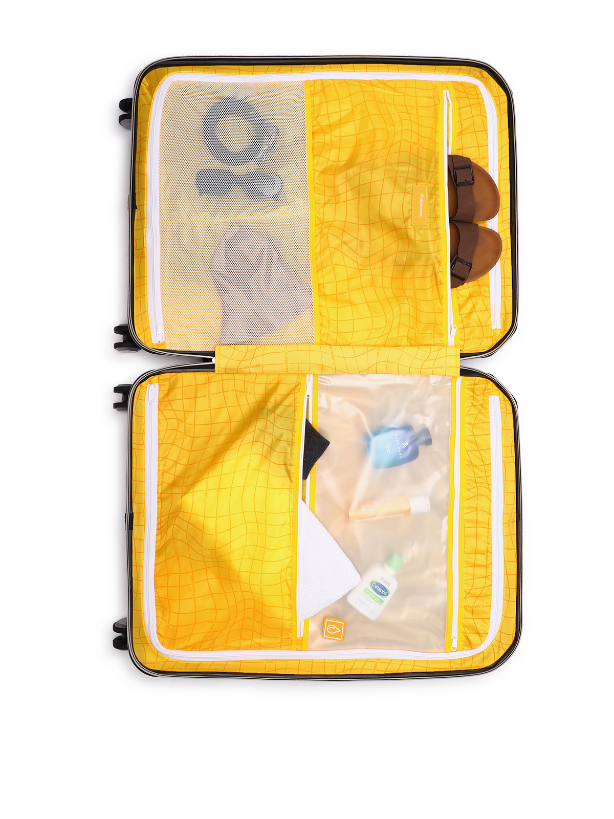 Bullet | Trolley Bag Set of 3 (S+M+L) | Hardsided Polycarbonate Printed Luggage | Cabin & Check-in Luggage | Anti-Scratch | TSA Lock & Anti-Theft Zippers | 2000 Days Warranty (Black)