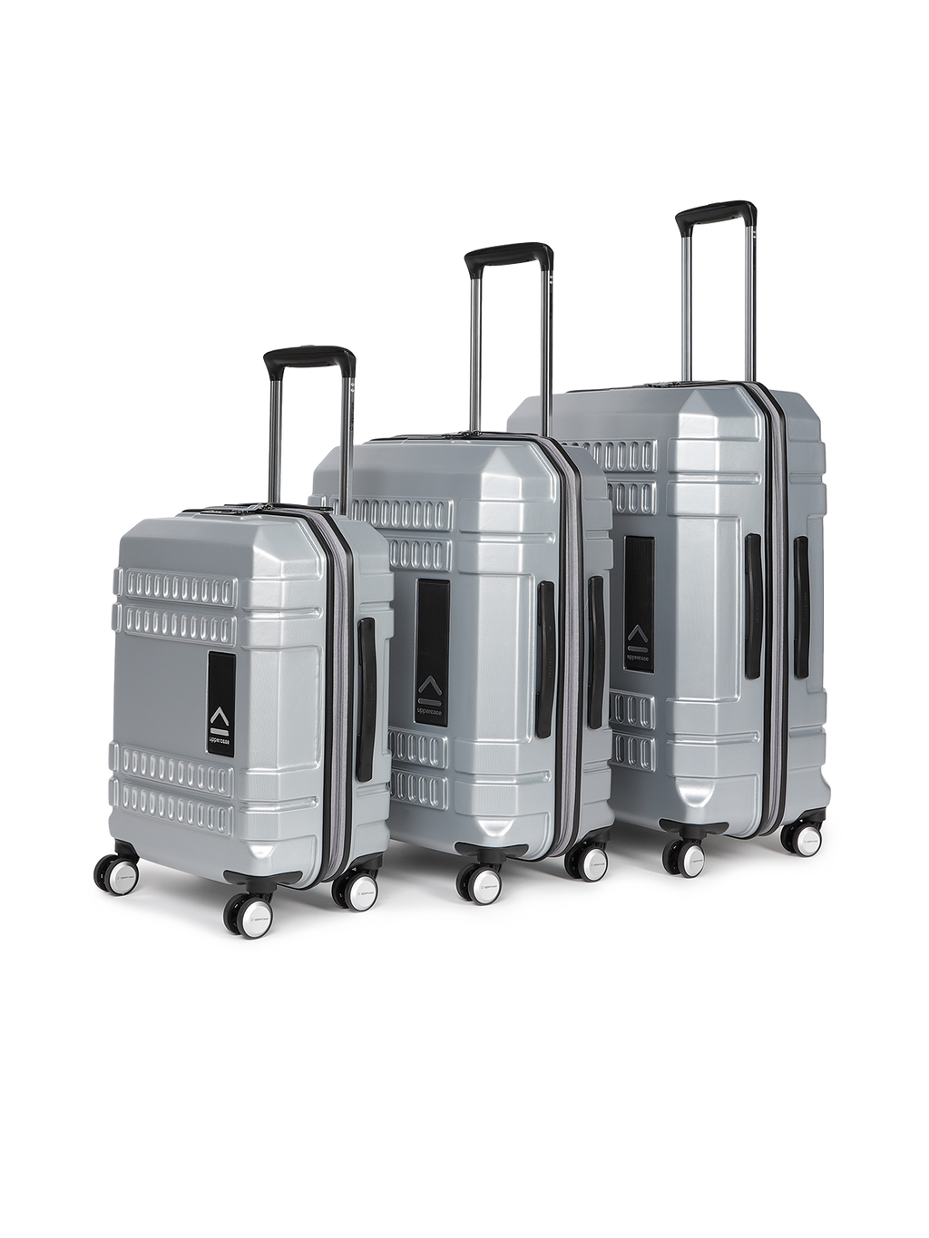 Trolley Bag Set of 3 (S+M+L) | Hardsided Polycarbonate Printed Luggage | Cabin & Check-in Luggage | Anti-Scratch | TSA Lock & Anti-Theft Zippers | 2000 Days Warranty (Green)