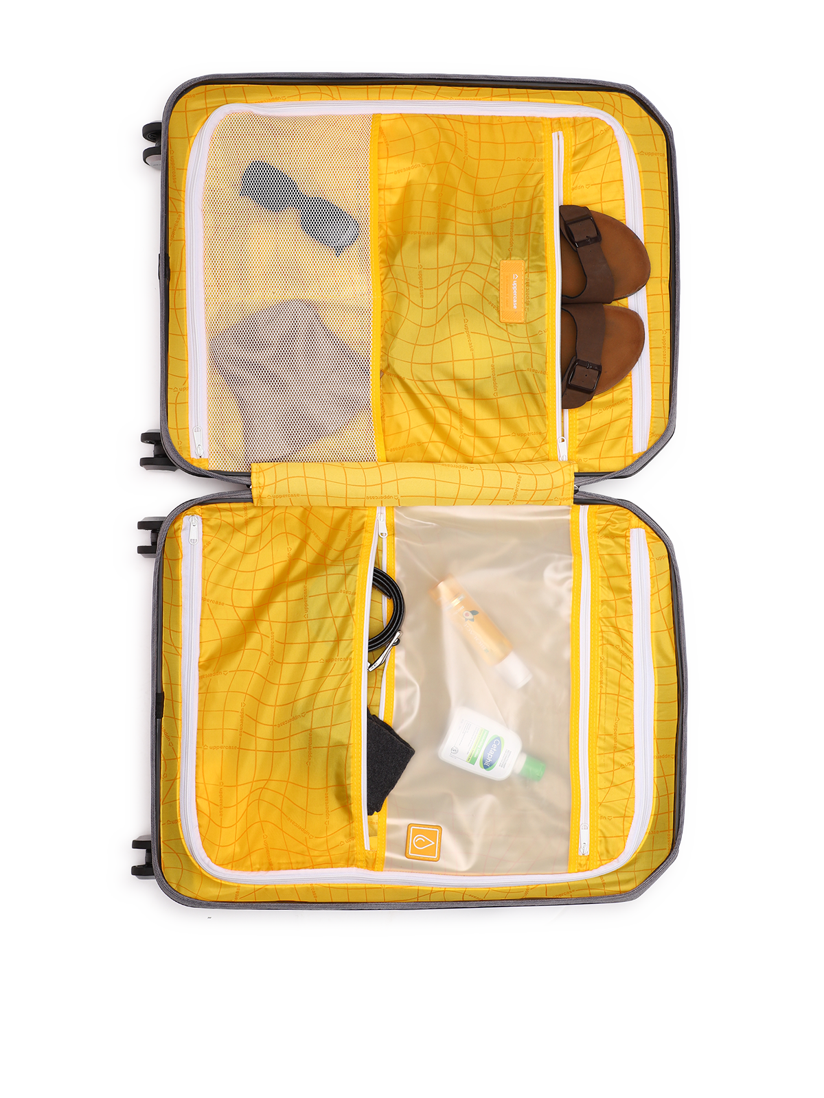 Trolley Bag Set of 3 (S+M+L) | Hardsided Polycarbonate Printed Luggage | Cabin & Check-in Luggage | Anti-Scratch | TSA Lock & Anti-Theft Zippers | 2000 Days Warranty (Green)