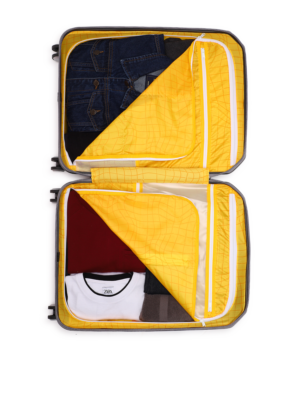 Trolley Bag Set of 3 (S+M+L) | Hardsided Polycarbonate Printed Luggage | Cabin & Check-in Luggage | Anti-Scratch | TSA Lock & Anti-Theft Zippers | 2000 Days Warranty (Green)