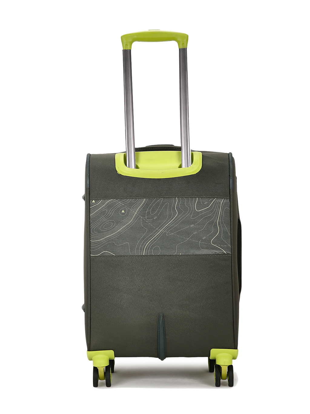 Topo Trolley Bag Set of 3 (S+M+L) Soft Printed Luggage | Sustainable Cabin & Check-in Luggage | 8 wheel Trolley Bag |  TSA Lock | Suitcase for Travel (Green) | 2500 Days Warranty