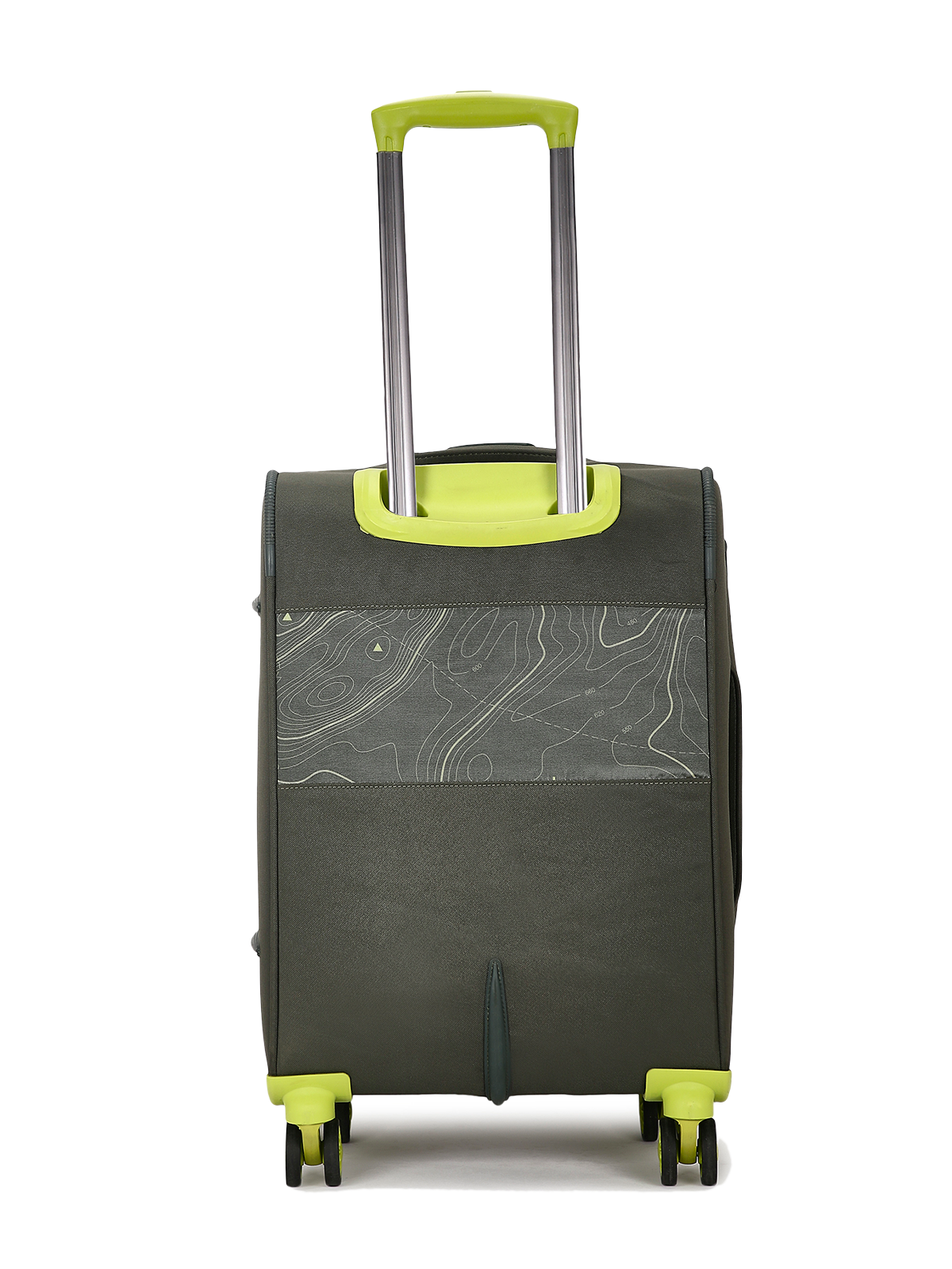Topo Trolley Bag Set of 3 (S+M+L) Soft Printed Luggage | Sustainable Cabin & Check-in Luggage | 8 wheel Trolley Bag |  TSA Lock | Suitcase for Travel (Green) | 2500 Days Warranty