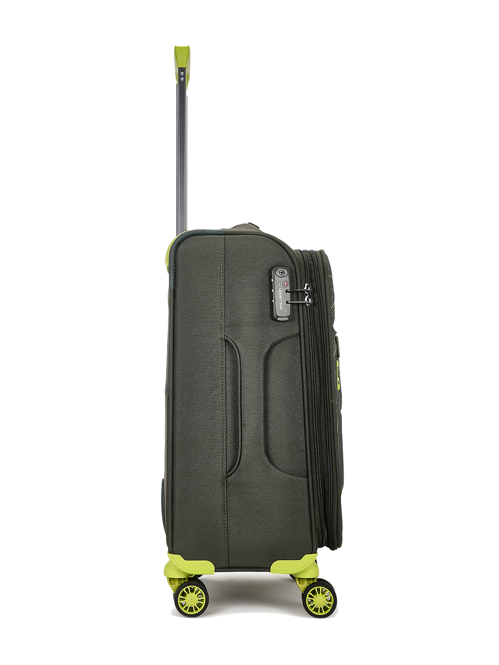 Topo Trolley Bag Set of 3 (S+M+L) Soft Printed Luggage | Sustainable Cabin & Check-in Luggage | 8 wheel Trolley Bag |  TSA Lock | Suitcase for Travel (Green) | 2500 Days Warranty