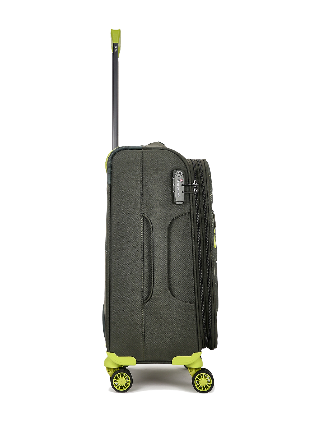 Topo Trolley Bag Set of 3 (S+M+L) Soft Printed Luggage | Sustainable Cabin & Check-in Luggage | 8 wheel Trolley Bag |  TSA Lock | Suitcase for Travel (Green) | 2500 Days Warranty