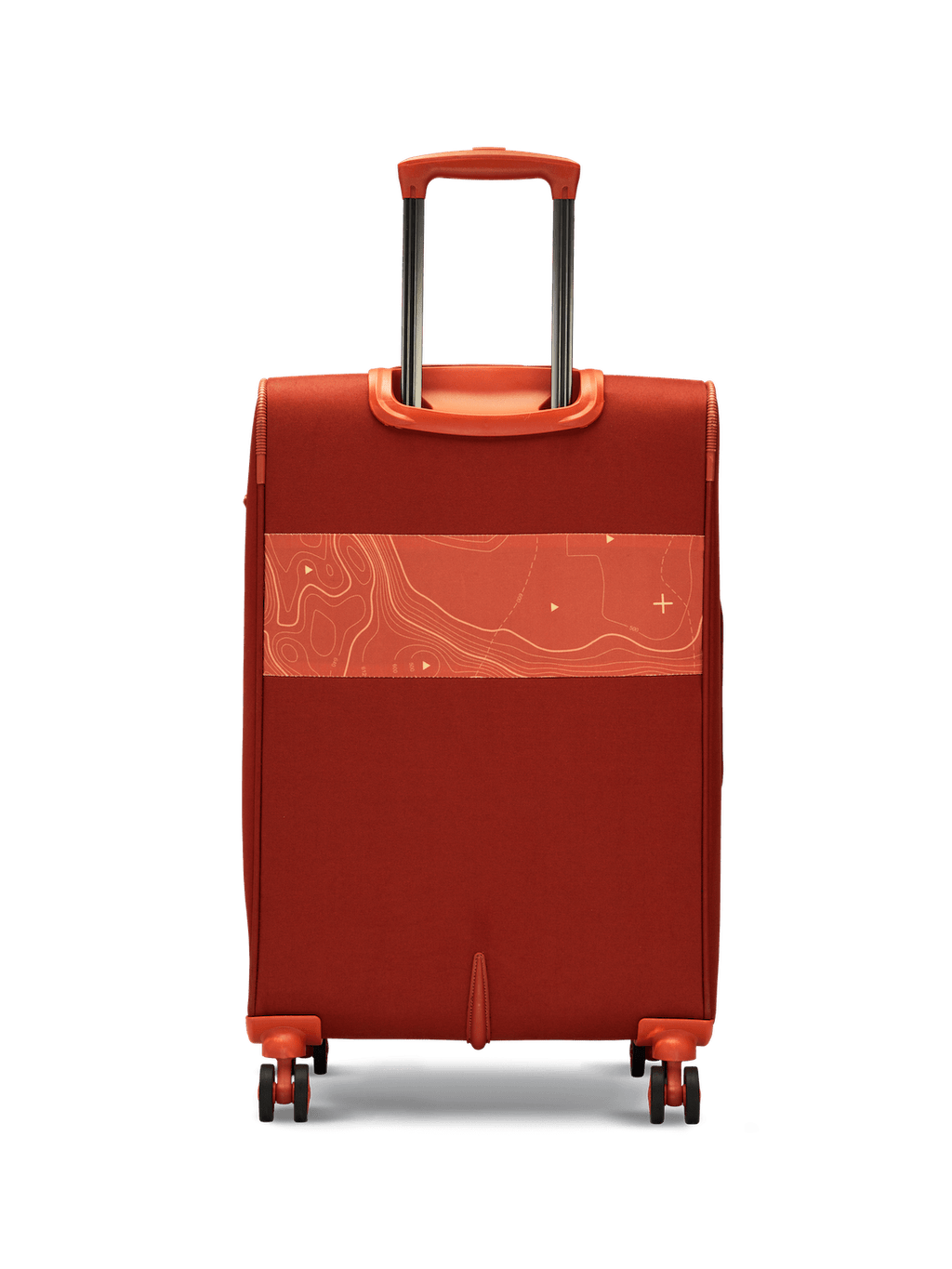 Topo Trolley Bag Set of 3 (S+M+L) Soft Printed Luggage | Sustainable Cabin & Check-in Luggage | 8 wheel Trolley Bag |  TSA Lock | Suitcase for Travel (Red) | 2500 Days Warranty