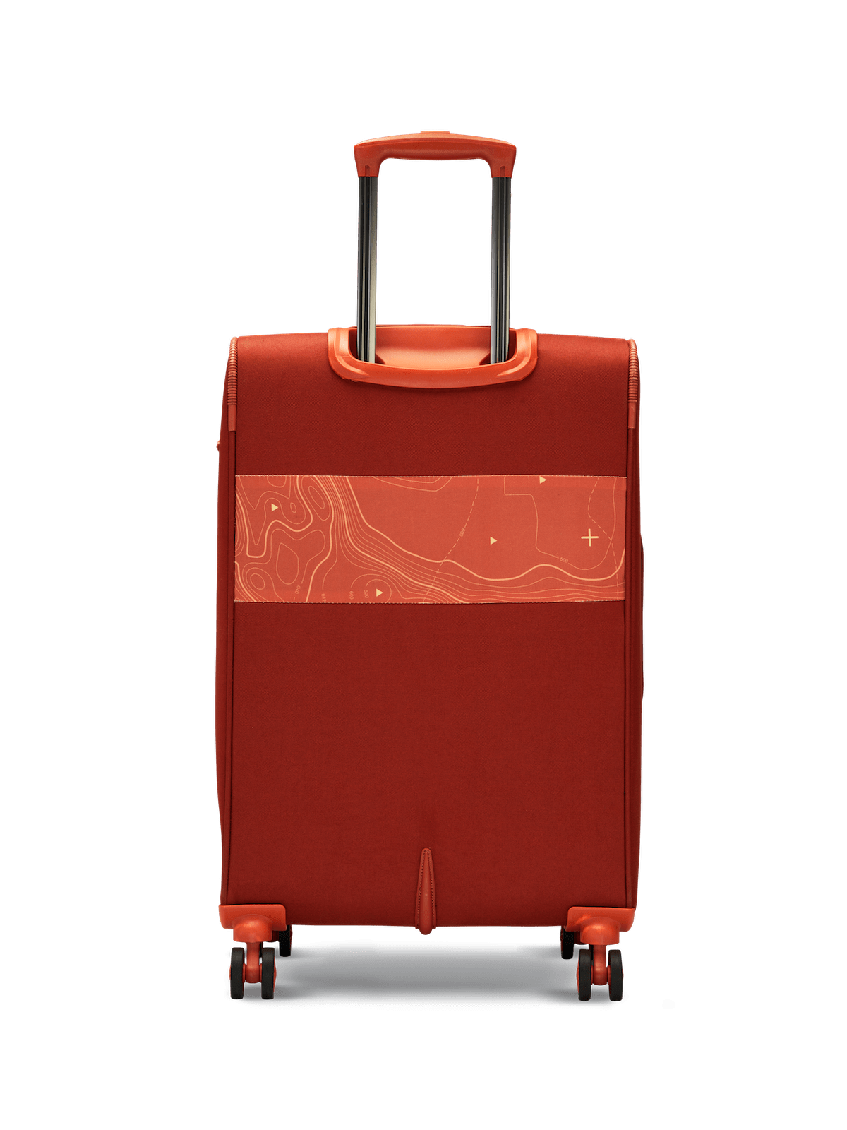 Topo Trolley Bag Set of 3 (S+M+L) Soft Printed Luggage | Sustainable Cabin & Check-in Luggage | 8 wheel Trolley Bag |  TSA Lock | Suitcase for Travel (Red) | 2500 Days Warranty