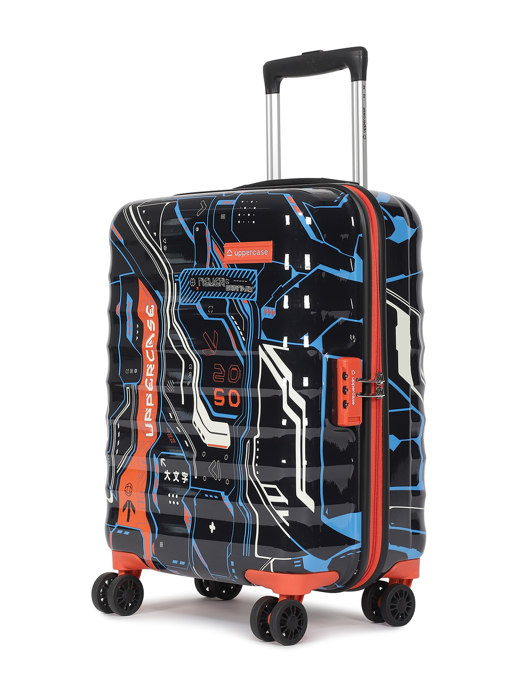 Trolley Bag Set of 3 (S+M+L) | Hardsided Polycarbonate Printed Luggage | Cabin & Check-in Luggage | Anti-Scratch | TSA Lock & Anti-Theft Zippers | 2000 Days Warranty (Green)