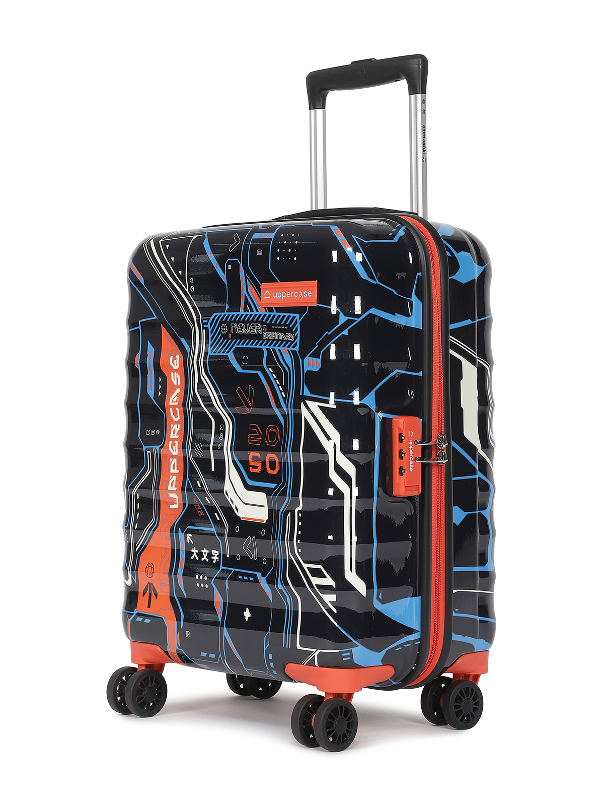 Trolley Bag Set of 3 (S+M+L) | Hardsided Polycarbonate Printed Luggage | Cabin & Check-in Luggage | Anti-Scratch | TSA Lock & Anti-Theft Zippers | 2000 Days Warranty (Green)