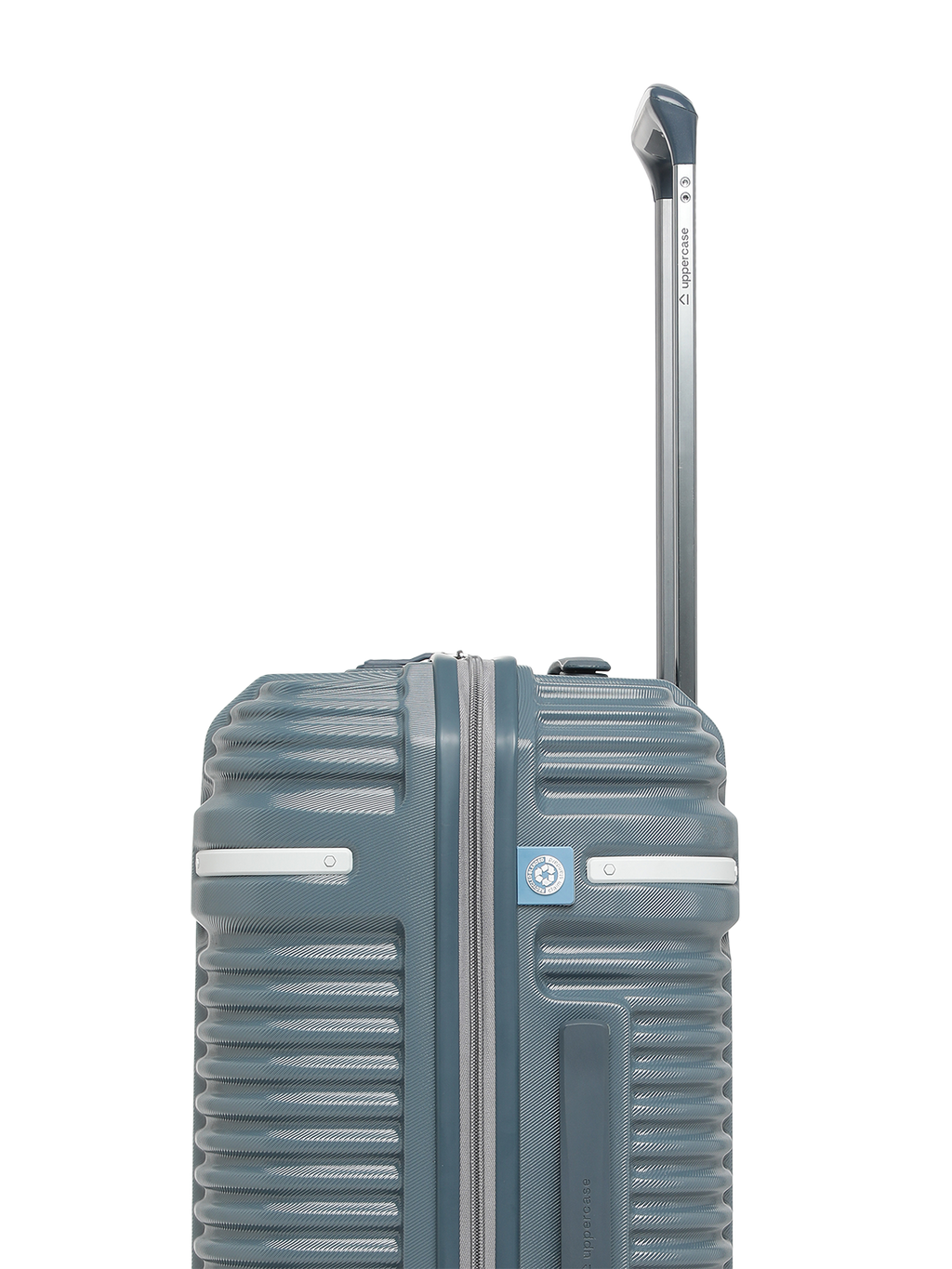 Ridge 22500EHT1BLU Set of 3 (S+M+L) Hardsided Polycarbonate Luggage, 8 Wheel Eco Trolley Bag with TSA Lock and Anti Theft Zippers, Travel Suitcase for Men and Women (Blue)