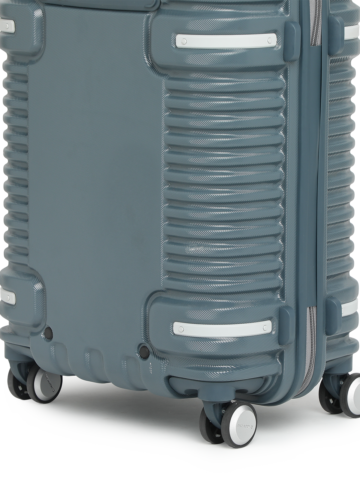 Ridge 22500EHT1BLU Set of 3 (S+M+L) Hardsided Polycarbonate Luggage, 8 Wheel Eco Trolley Bag with TSA Lock and Anti Theft Zippers, Travel Suitcase for Men and Women (Blue)