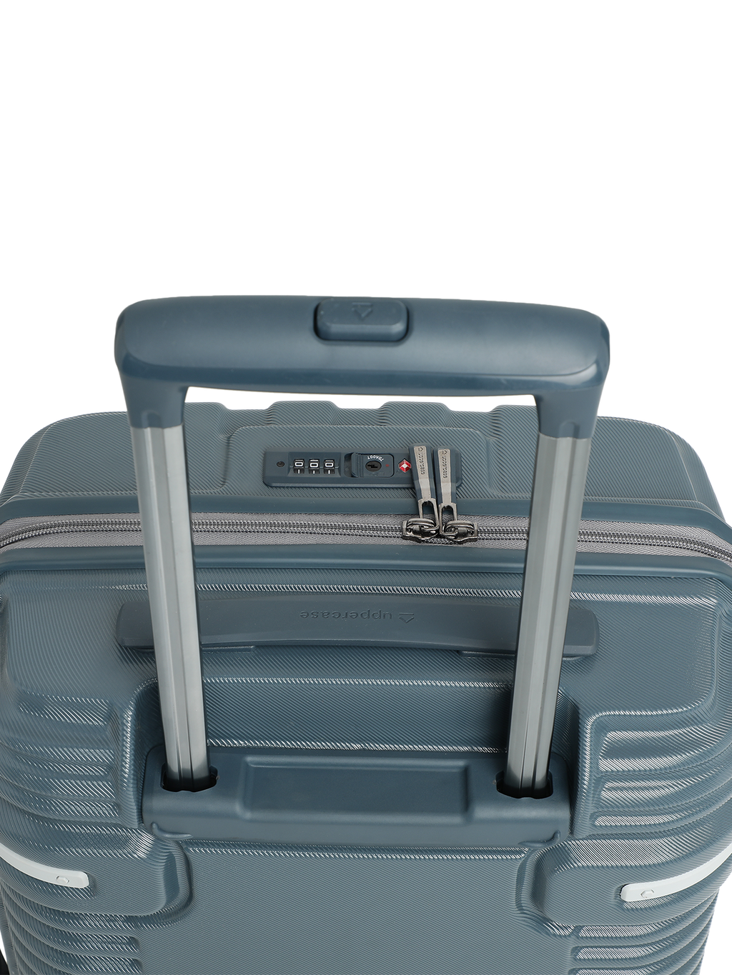 Ridge 22500EHT1BLU Set of 3 (S+M+L) Hardsided Polycarbonate Luggage, 8 Wheel Eco Trolley Bag with TSA Lock and Anti Theft Zippers, Travel Suitcase for Men and Women (Blue)