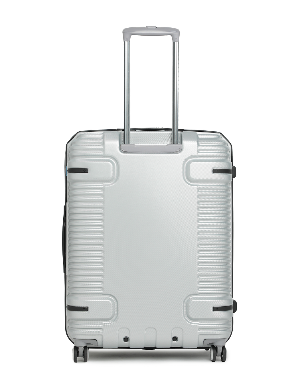 Ridge 22500EHT1SLR Set of 3 (S+M+L) Hardsided Polycarbonate Luggage, 8 Wheel Eco Trolley Bag with TSA Lock and Anti Theft Zippers, Travel Suitcase for Men and Women (Silver)