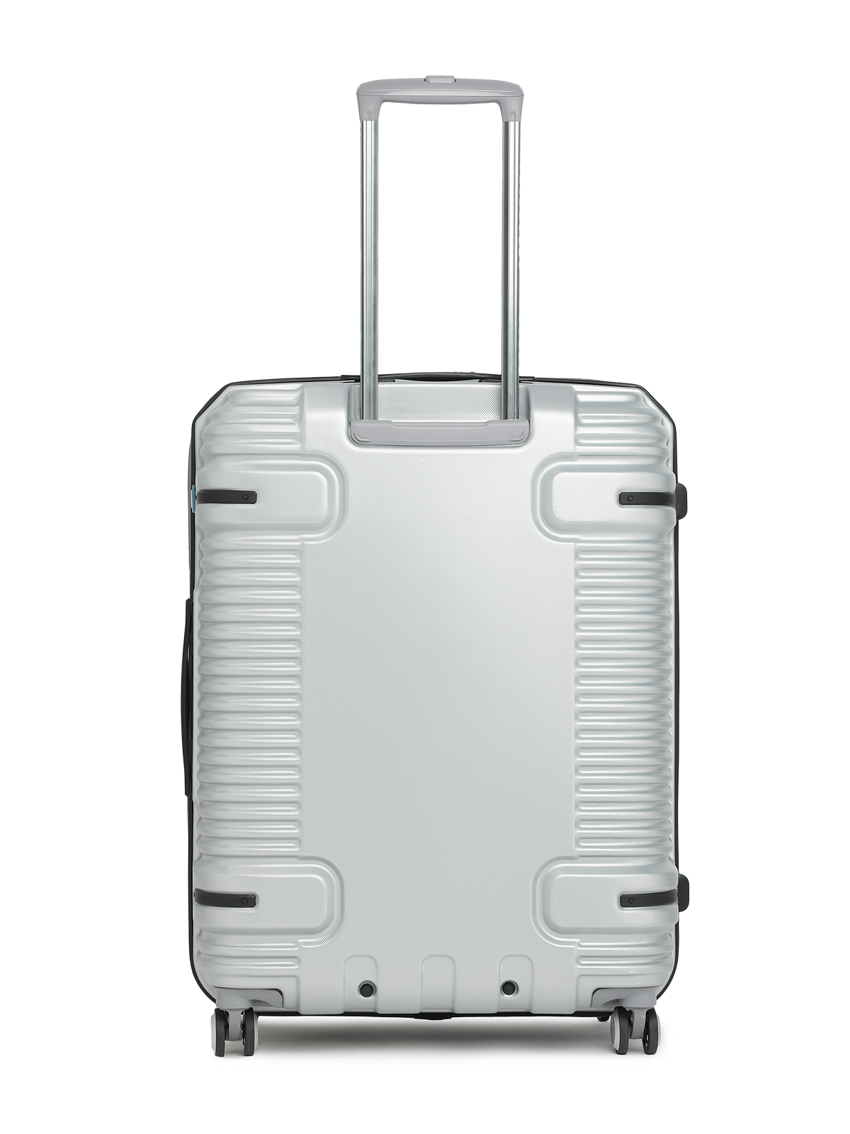 Ridge 22500EHT1SLR Set of 3 (S+M+L) Hardsided Polycarbonate Luggage, 8 Wheel Eco Trolley Bag with TSA Lock and Anti Theft Zippers, Travel Suitcase for Men and Women (Silver)