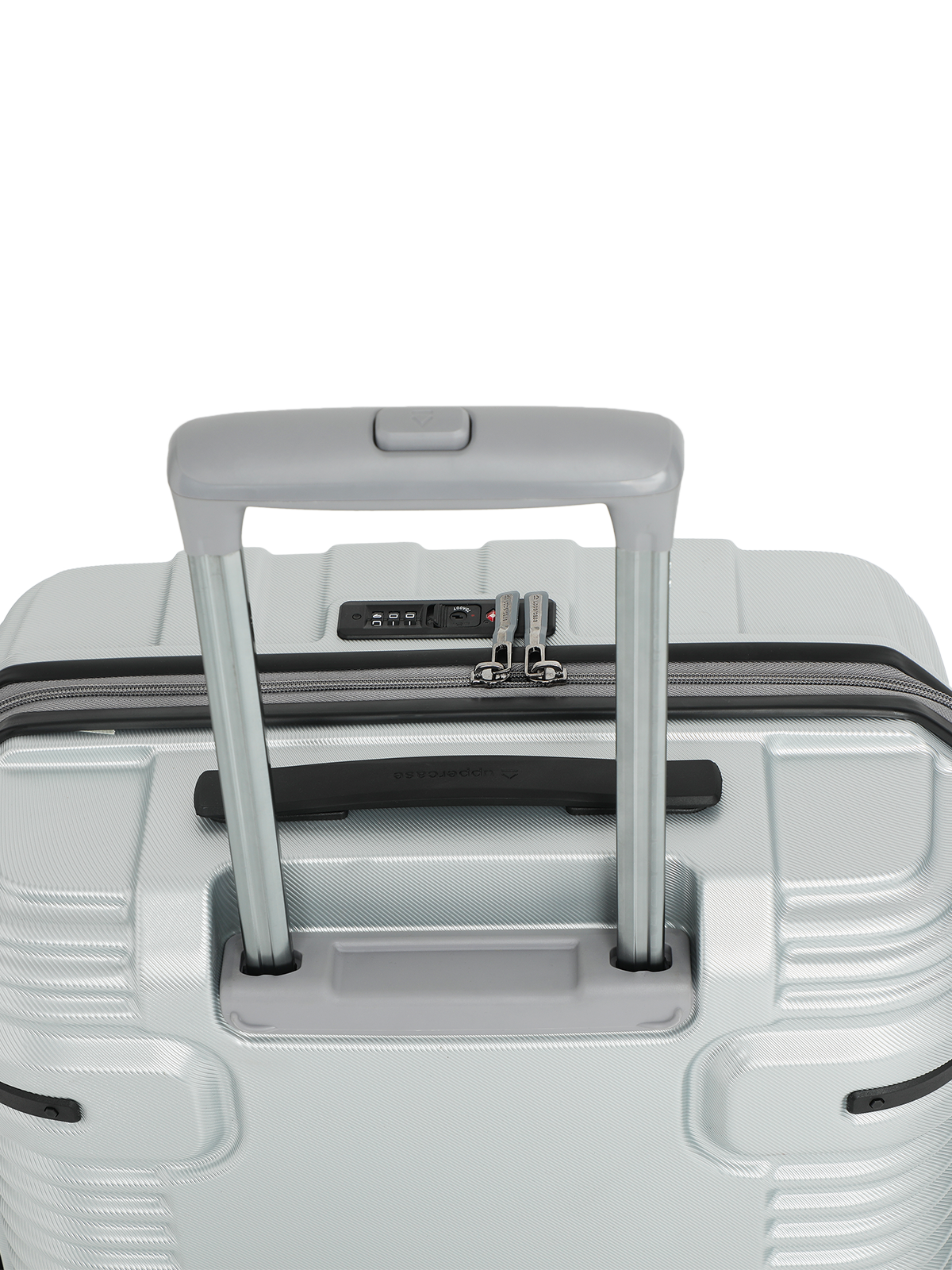 Ridge 22500EHT1SLR Set of 3 (S+M+L) Hardsided Polycarbonate Luggage, 8 Wheel Eco Trolley Bag with TSA Lock and Anti Theft Zippers, Travel Suitcase for Men and Women (Silver)
