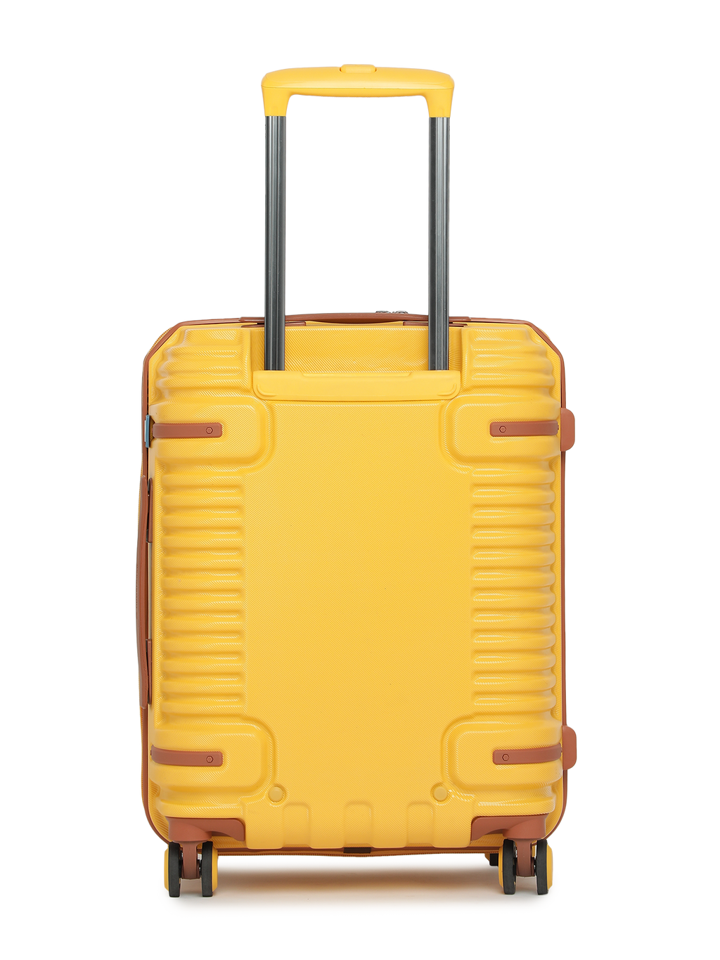 Ridge 22500EHT1YLW Set of 3 (S+M+L) Hardsided Polycarbonate Luggage, 8 Wheel Eco Trolley Bag with TSA Lock and Anti Theft Zippers, Travel Suitcase for Men and Women (Yellow)