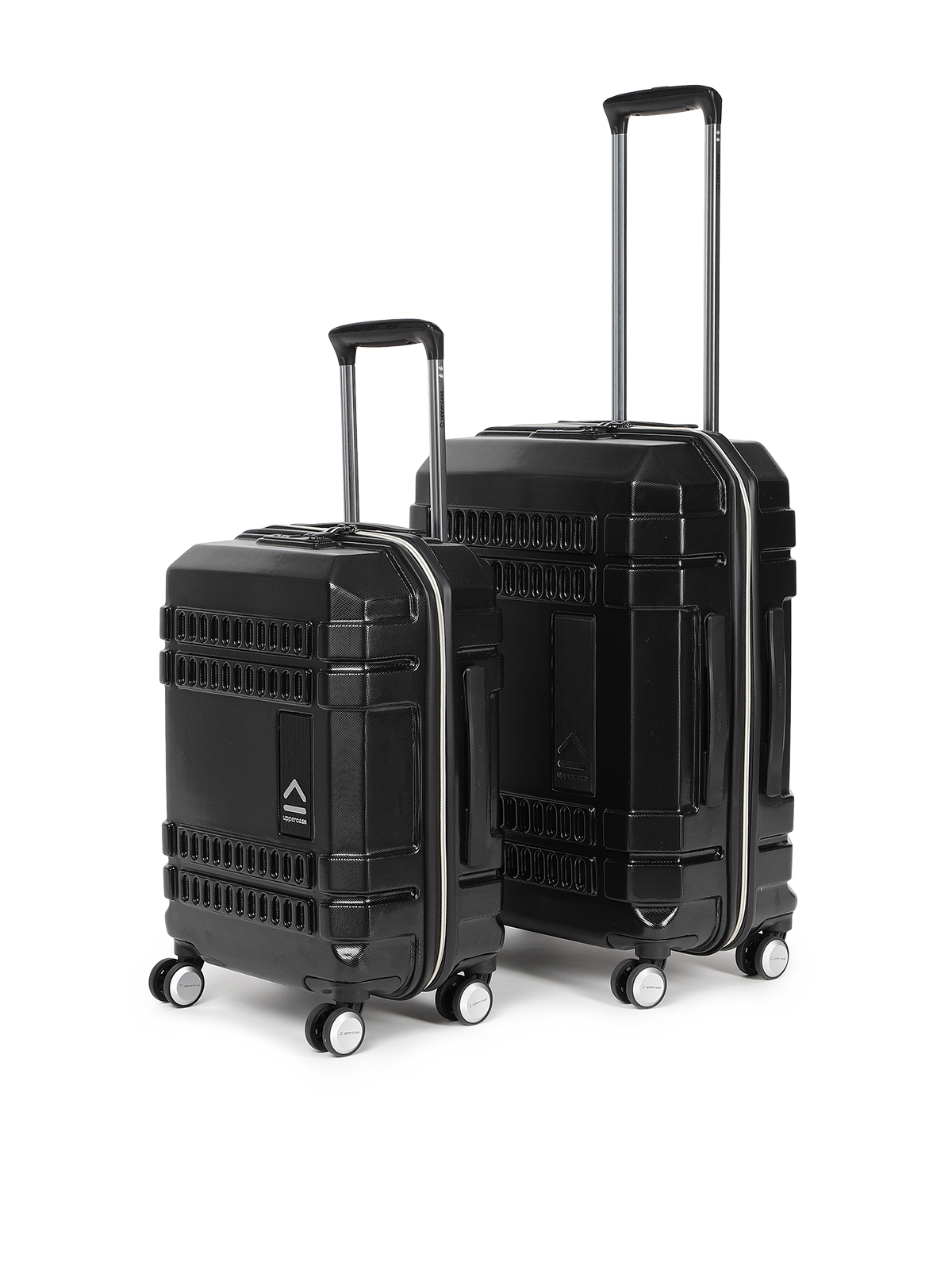Bullet 11900EHT1GRN Set of 2 (S+M) Hardsided Polycarbonate Luggage, 8 Wheel Eco Trolley Bag with TSA Lock and Anti Theft Zippers, Travel Suitcase for Men and Women (Green)