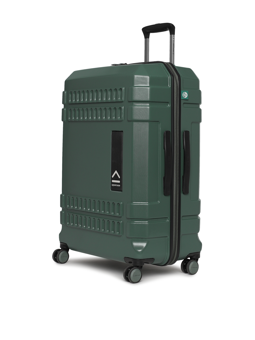 Bullet | Trolley Bag Set of 3 (S+M+L) | Hardsided Polycarbonate Printed Luggage | Cabin & Check-in Luggage | Anti-Scratch | TSA Lock & Anti-Theft Zippers | 2000 Days Warranty (Green)