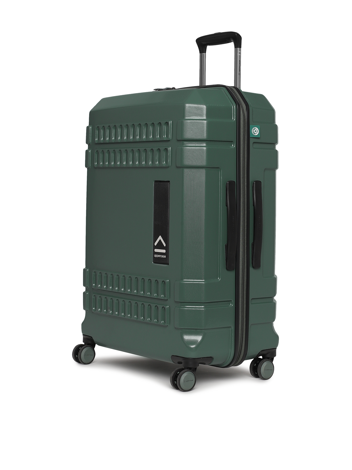Bullet | Trolley Bag Set of 3 (S+M+L) | Hardsided Polycarbonate Printed Luggage | Cabin & Check-in Luggage | Anti-Scratch | TSA Lock & Anti-Theft Zippers | 2000 Days Warranty (Green)