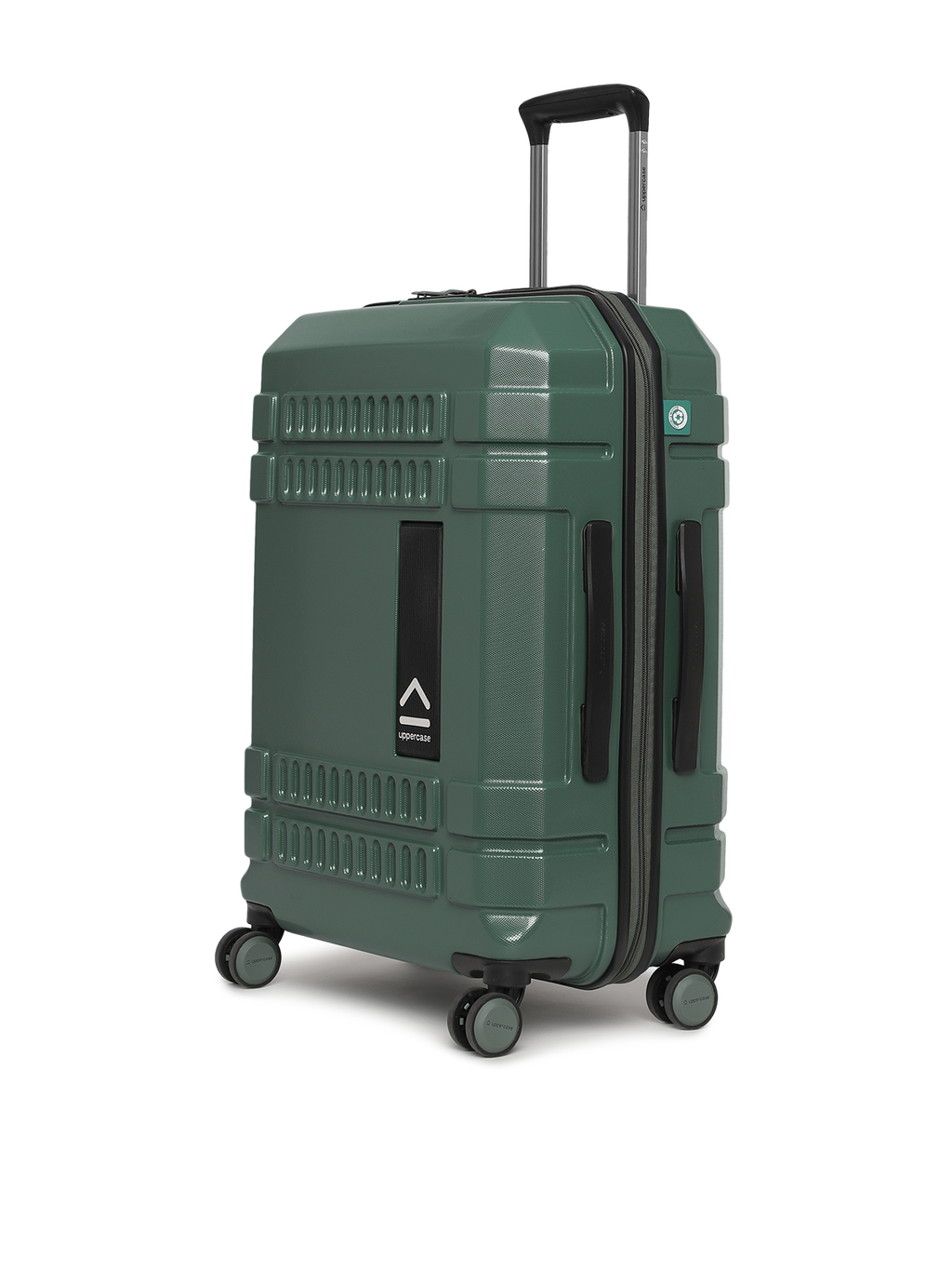 Bullet 11900EHT1GRN Set of 2 (S+M) Hardsided Polycarbonate Luggage, 8 Wheel Eco Trolley Bag with TSA Lock and Anti Theft Zippers, Travel Suitcase for Men and Women (Green)