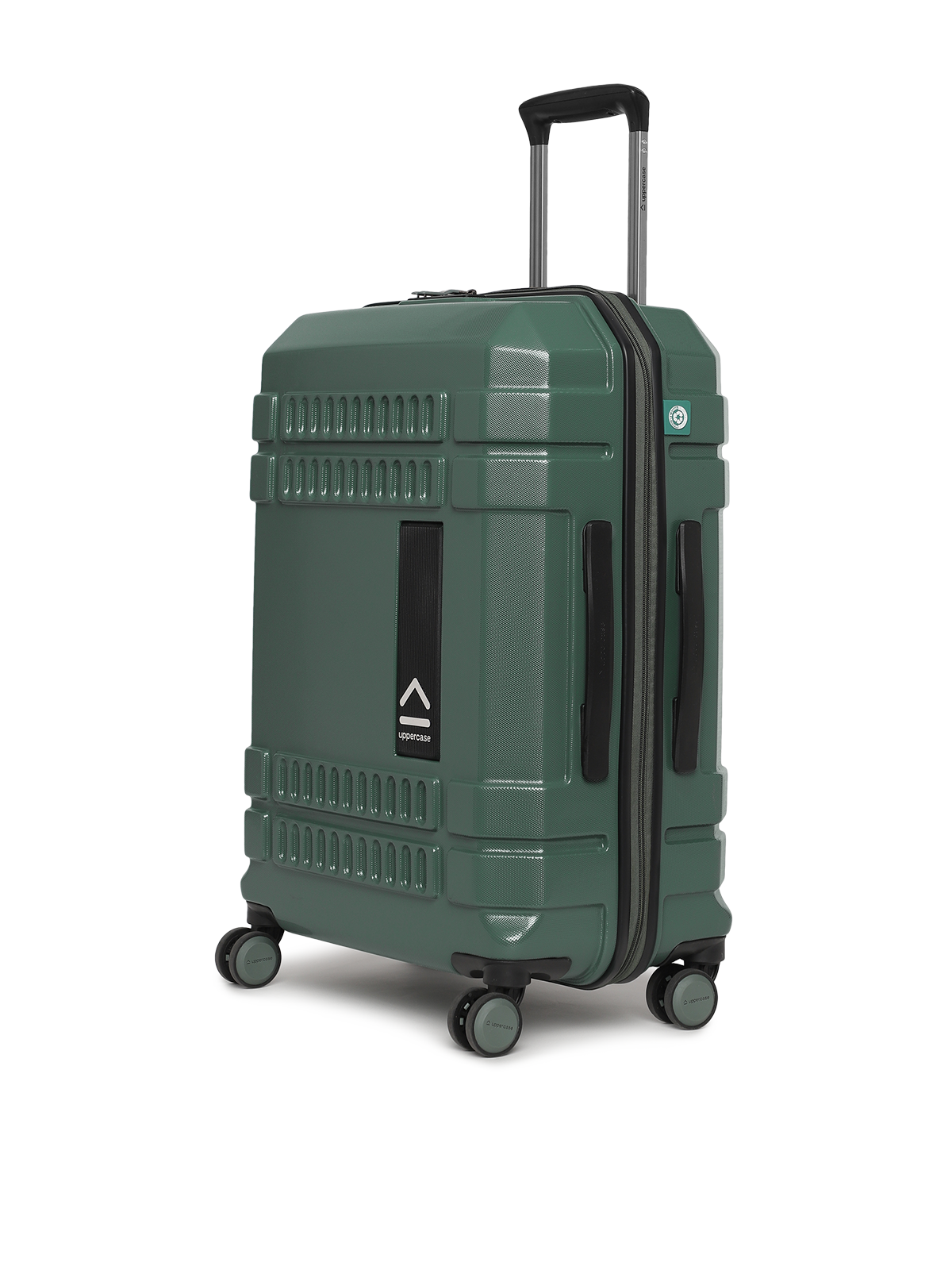Bullet 11900EHT1GRN Set of 2 (S+M) Hardsided Polycarbonate Luggage, 8 Wheel Eco Trolley Bag with TSA Lock and Anti Theft Zippers, Travel Suitcase for Men and Women (Green)