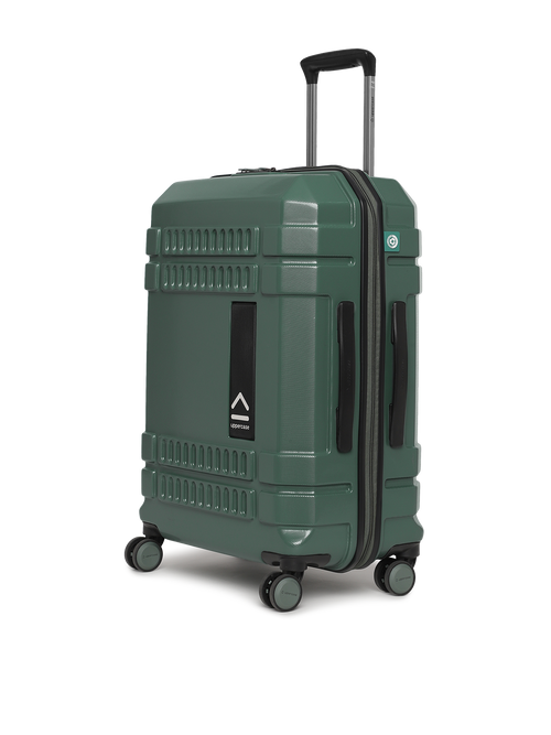 Bullet 11900EHT1GRN Set of 2 (S+M) Hardsided Polycarbonate Luggage, 8 Wheel Eco Trolley Bag with TSA Lock and Anti Theft Zippers, Travel Suitcase for Men and Women (Green)