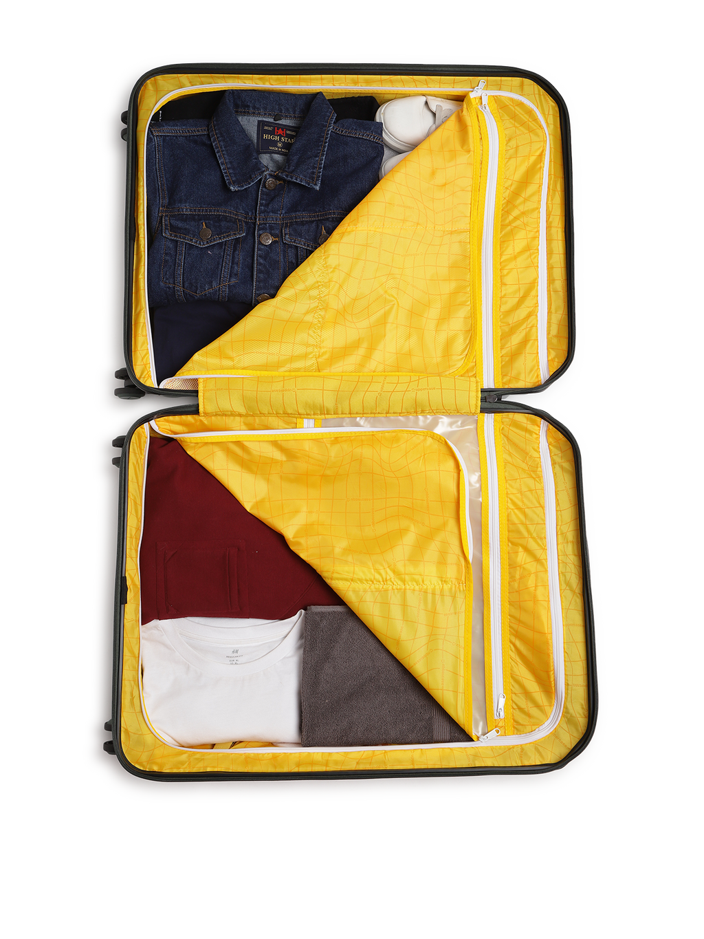 Bullet | Trolley Bag Set of 3 (S+M+L) | Hardsided Polycarbonate Printed Luggage | Cabin & Check-in Luggage | Anti-Scratch | TSA Lock & Anti-Theft Zippers | 2000 Days Warranty (Green)